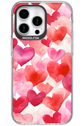 Water Painted Heart - Apple iPhone 15 Pro Max