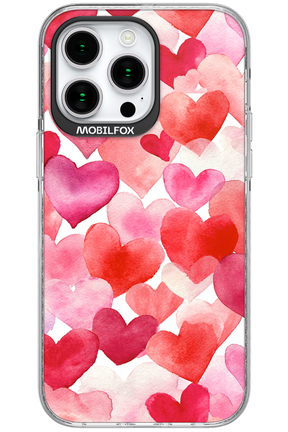 Water Painted Heart - Apple iPhone 15 Pro Max