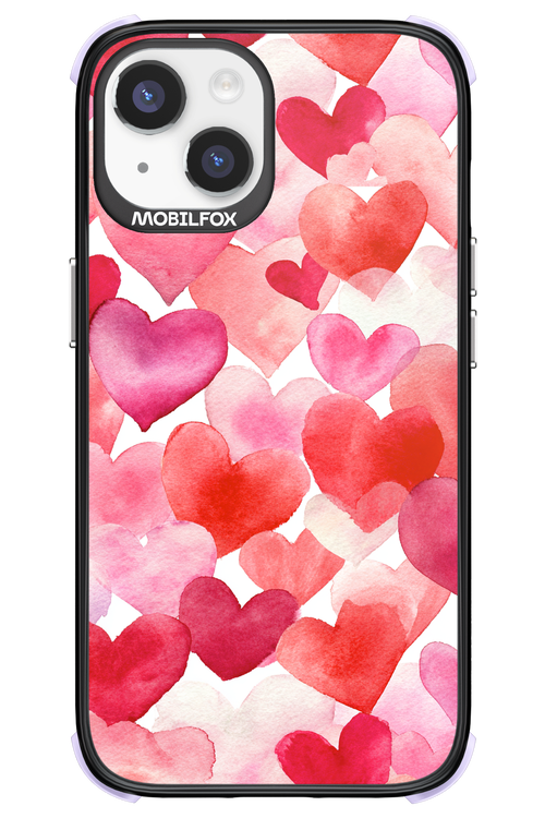 Water Painted Heart - Apple iPhone 14