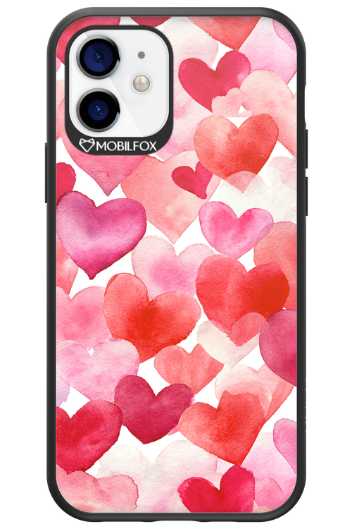 Water Painted Heart - Apple iPhone 12