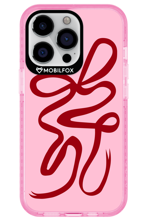 Burgundy Bow - Apple iPhone 13 Pro