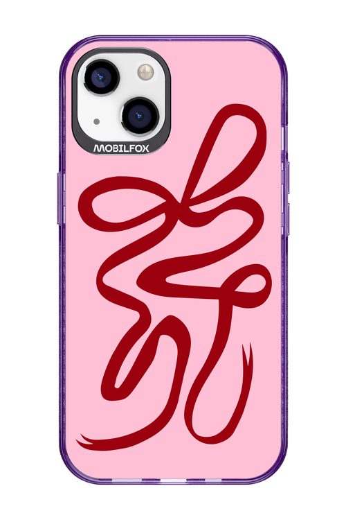 Burgundy Bow - Apple iPhone 13