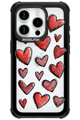 Red Love Transparent - Apple iPhone 15 Pro