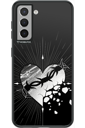 Fehér Szív - Samsung Galaxy S21