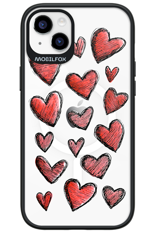 Red Love Transparent 2.0 - Apple iPhone 14 Plus