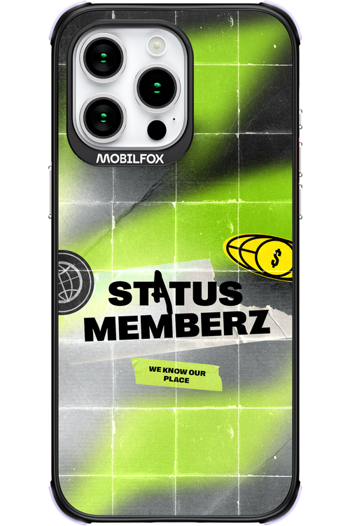 Status Memberz - Apple iPhone 15 Pro Max