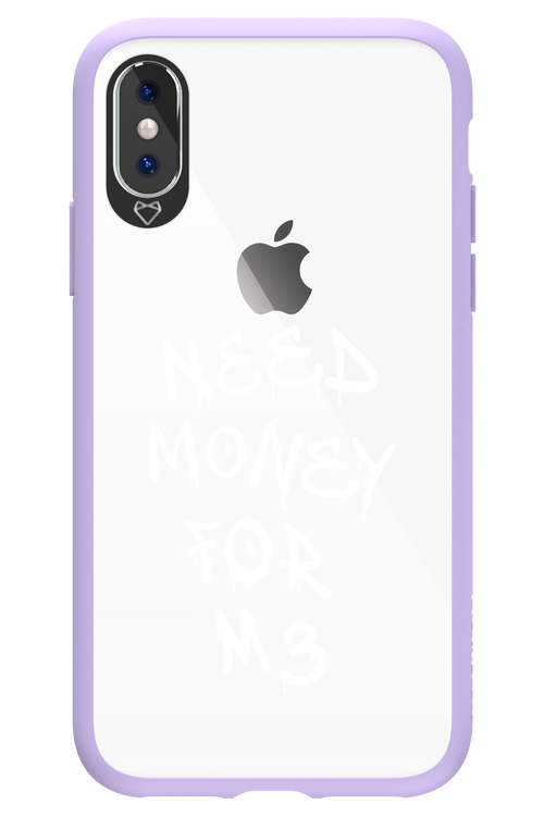 Need M3 Transparent White - Apple iPhone XS