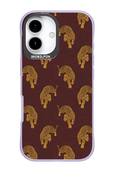 Burgundy Leopard Pattern - Apple iPhone 17