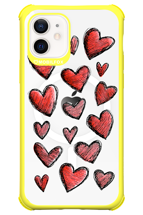Red Love Transparent 2.0 - Apple iPhone 12