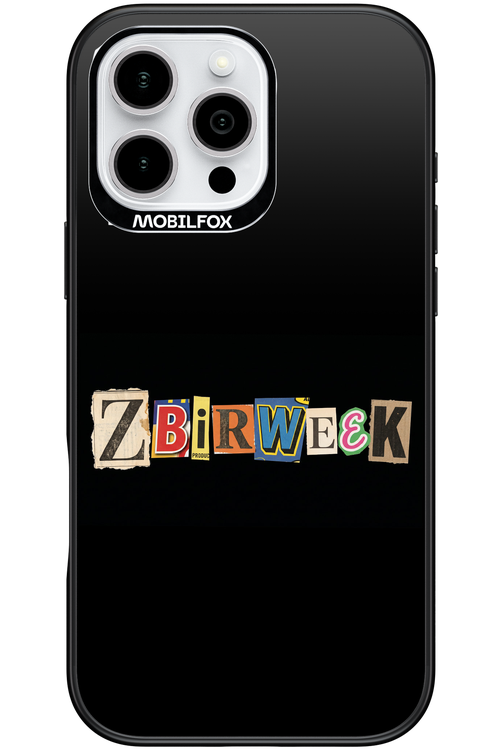 Zbirweek (black) 2.0 - Apple iPhone 16 Pro Max