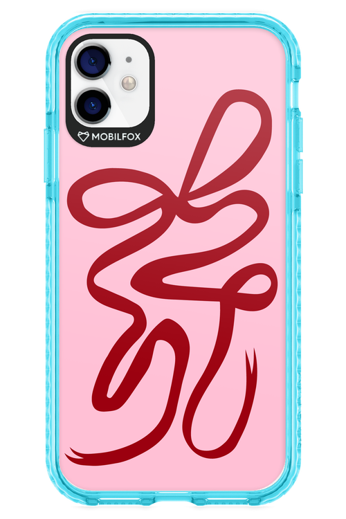 Burgundy Bow - Apple iPhone 11