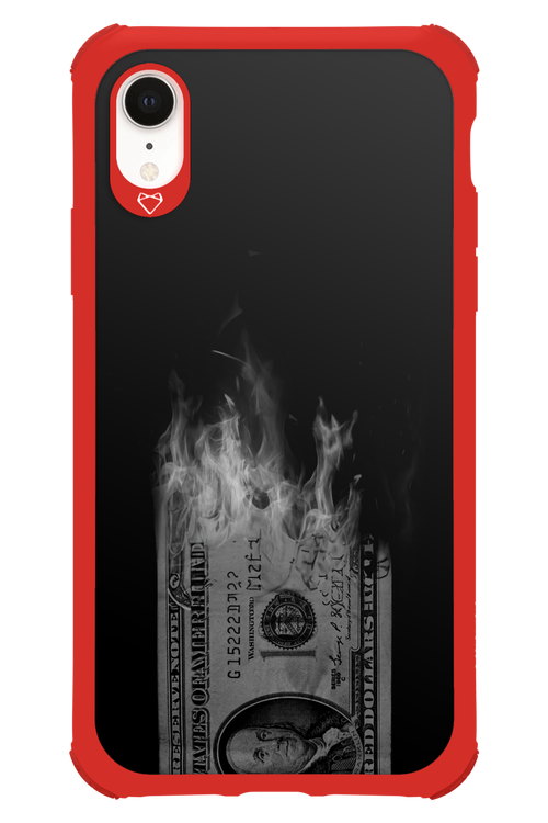 Money Burn B&W 2.0 - Apple iPhone XR