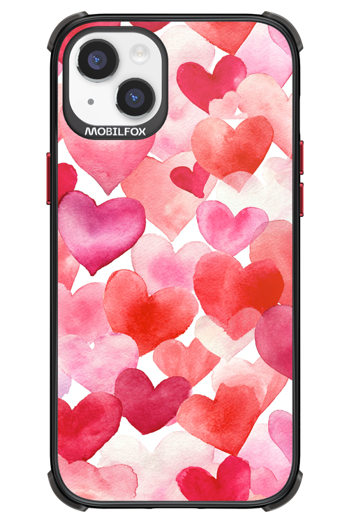 Water Painted Heart 2.0 - Apple iPhone 14 Plus