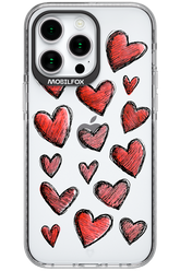 Red Love Transparent - Apple iPhone 15 Pro Max