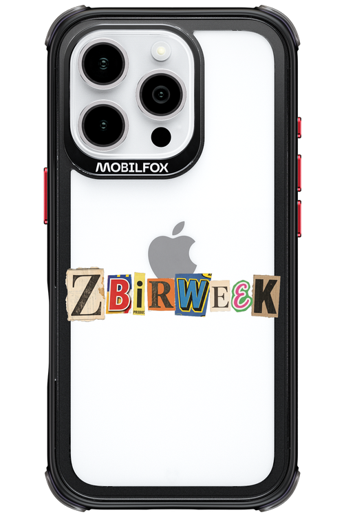 Zbirweek (transparent) 2.0 - Apple iPhone 16 Pro