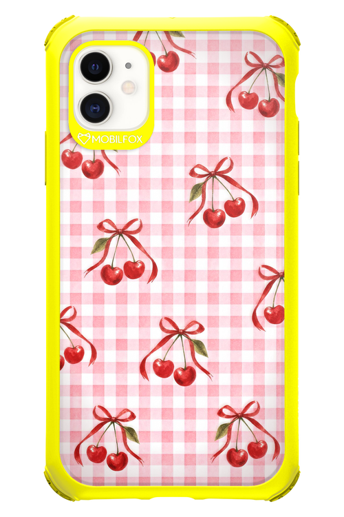 Pink Cherry Checked 2.0 - Apple iPhone 11