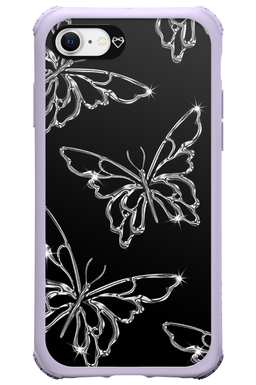 Silver Butterfly 2.0 - Apple iPhone SE 2022