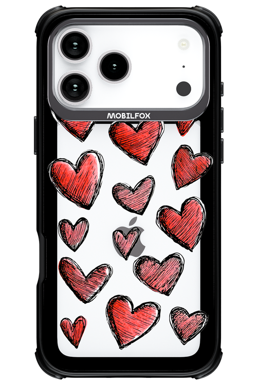 Red Love Transparent 2.0 - Apple iPhone 17 Pro Max