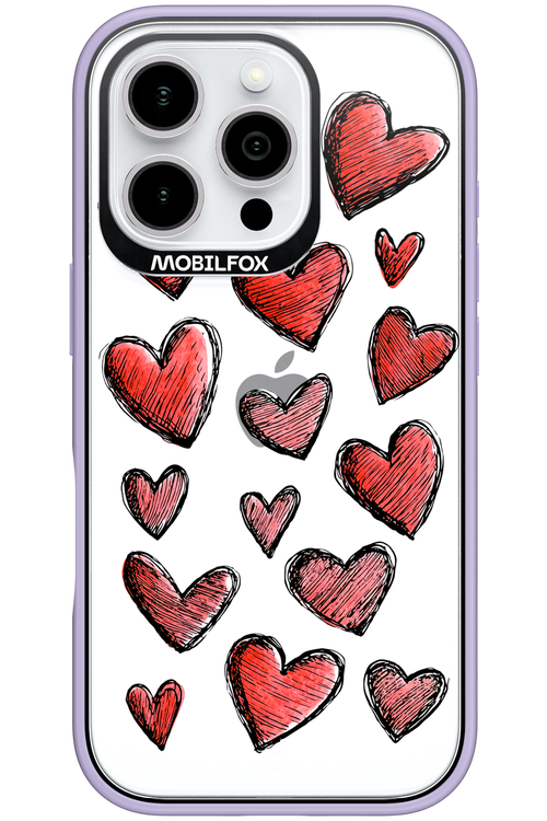 Red Love Transparent 2.0 - Apple iPhone 16 Pro