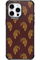 Burgundy Leopard Pattern - Apple iPhone 15 Pro Max
