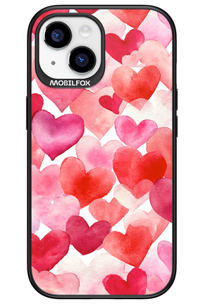 Water Painted Heart 2.0 - Apple iPhone 15