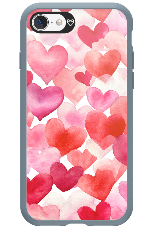Water Painted Heart 2.0 - Apple iPhone SE 2020