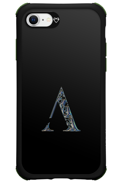 ⁠ ⁠Azteca A Chrome Logo - Apple iPhone 8