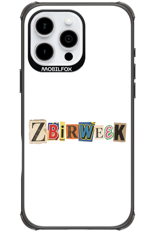 Zbirweek (white) 2.0 - Apple iPhone 16 Pro Max