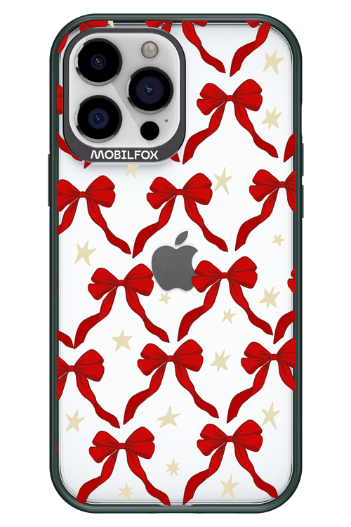 Bow & Stars (Transparent) - Apple iPhone 13 Pro Max