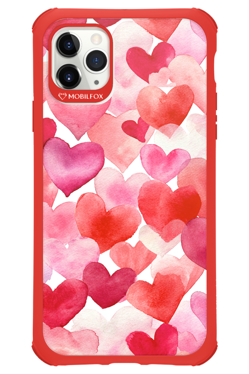 Water Painted Heart - Apple iPhone 11 Pro Max