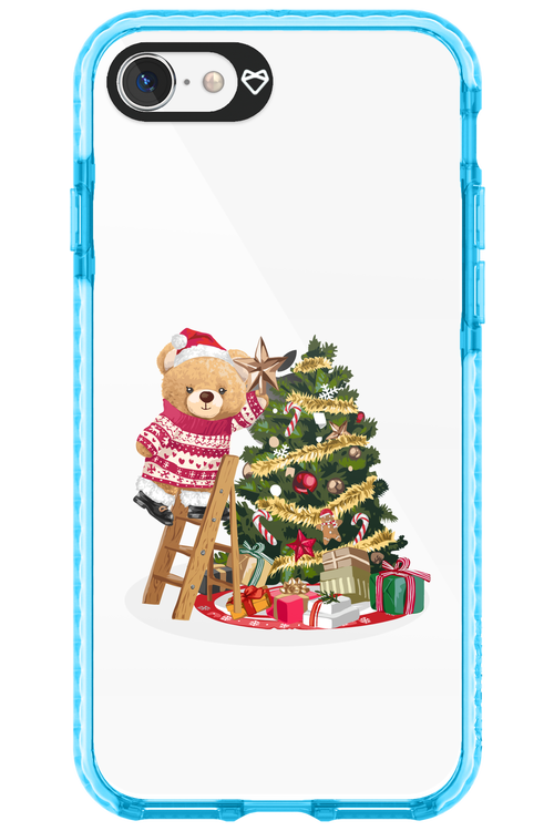 Christmas Bear (Transparent) - Apple iPhone SE 2020