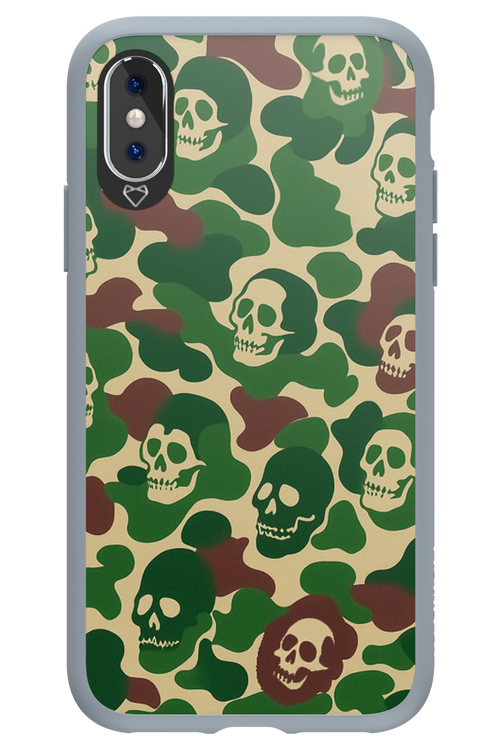 Camo Skull - Apple iPhone X
