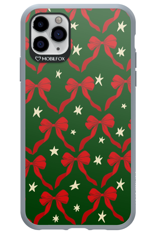 Bow & Stars (Green) - Apple iPhone 11 Pro Max