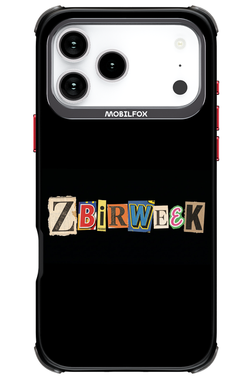 Zbirweek (black) 2.0 - Apple iPhone 17 Pro Max