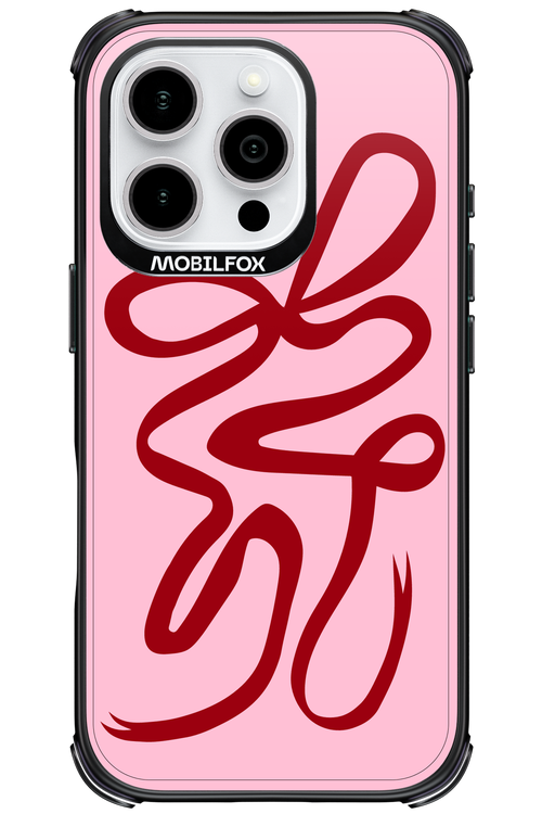 Burgundy Bow - Apple iPhone 16 Pro