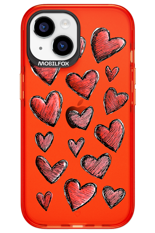Red Love Transparent 2.0 - Apple iPhone 15