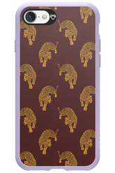 Burgundy Leopard Pattern - Apple iPhone SE 2020