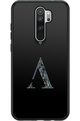 ⁠ ⁠Azteca A Chrome Logo - Xiaomi Redmi Note 8 Pro