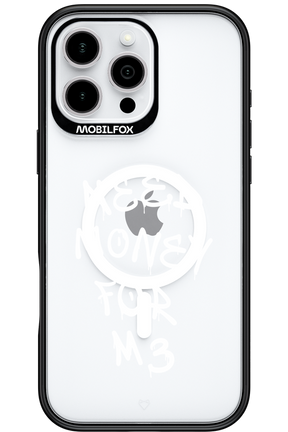 Need M3 Transparent White - Apple iPhone 16 Pro Max