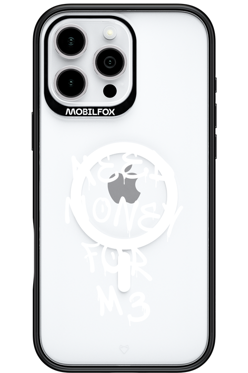 Need M3 Transparent White - Apple iPhone 16 Pro Max