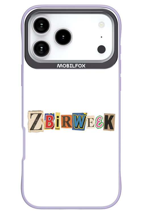 Zbirweek (white) 2.0 - Apple iPhone 17 Pro Max