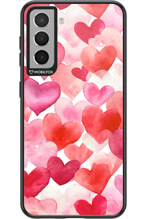 Water Painted Heart - Samsung Galaxy S21