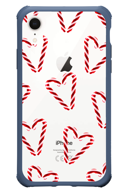 Candy Cane Hearts - Apple iPhone XR