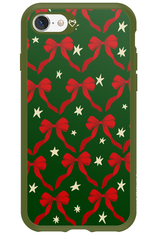 Bow & Stars (Green) - Apple iPhone SE 2022