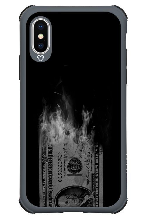 Money Burn B&W 2.0 - Apple iPhone XS