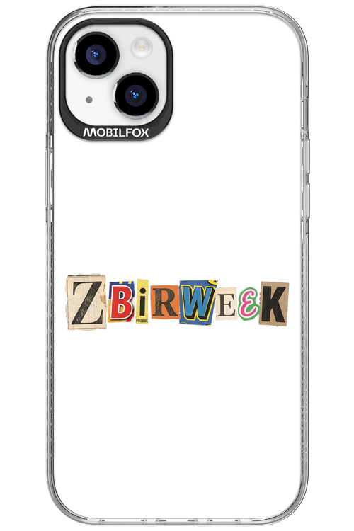 Zbirweek (white) 2.0 - Apple iPhone 15 Plus