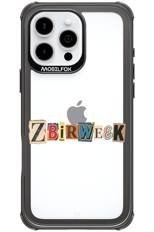 Zbirweek (transparent) 2.0 - Apple iPhone 16 Pro Max