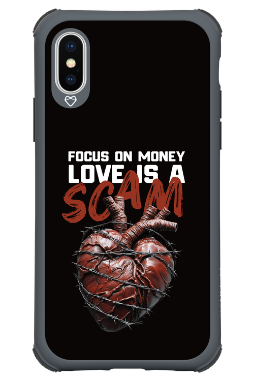 Focus on money, love is a scam - Apple iPhone XS