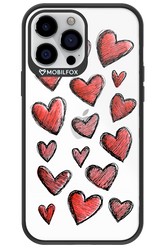 Red Love Transparent - Apple iPhone 13 Pro Max