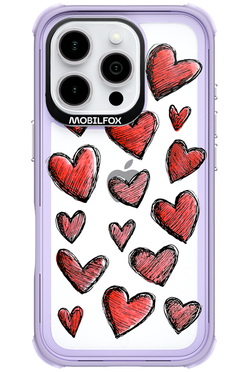 Red Love Transparent 2.0 - Apple iPhone 16 Pro